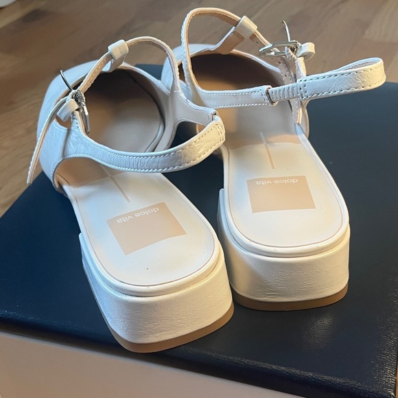 Dolce Vita Cream Slingback Heels - Picture 7 of 8